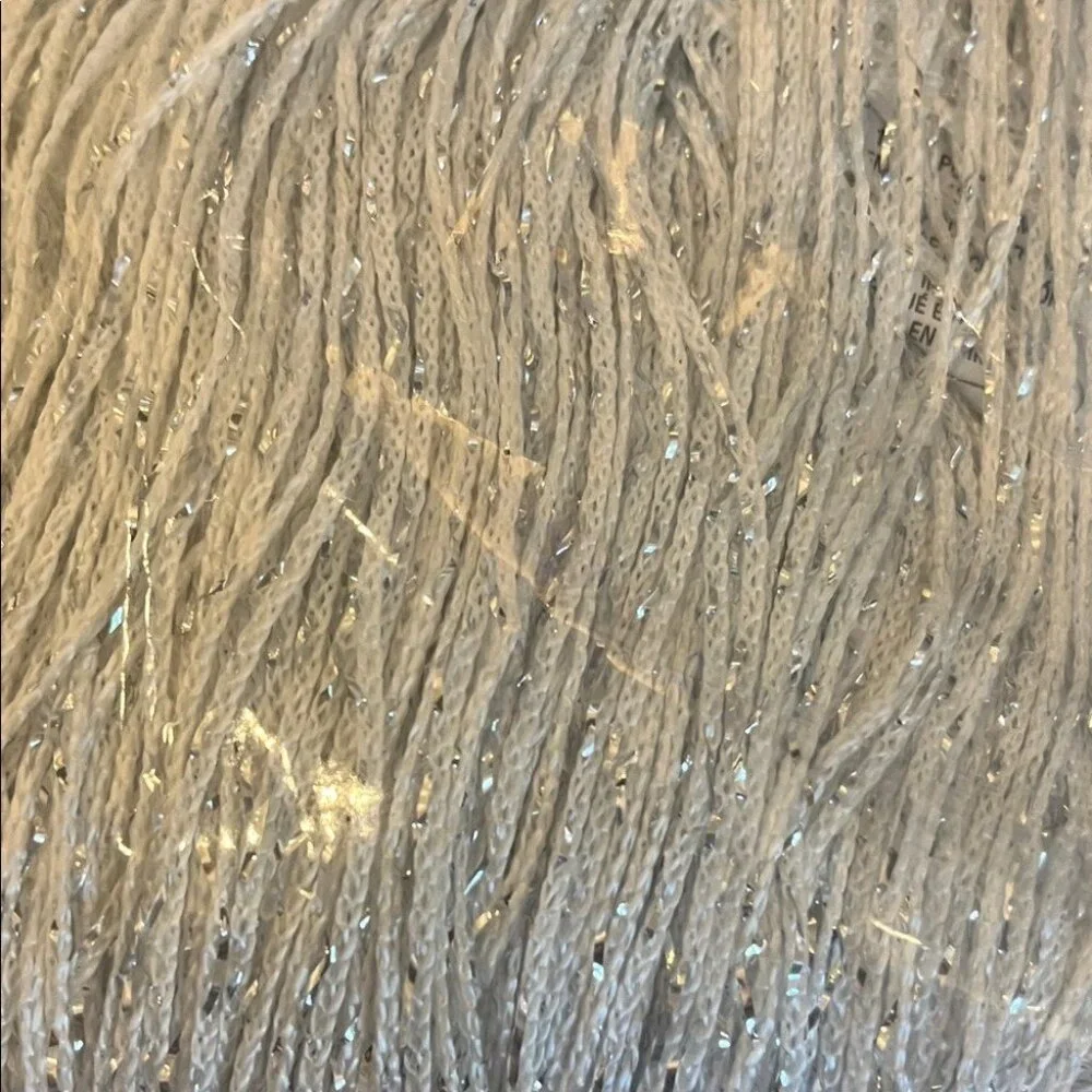 🛁✨ NWOT Lush Decor White “Night Sky String” Shower Curtain | 72” x 72”